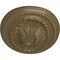 Ekena Millwork Saverne Ceiling Medallion, Hand-Painted Mississippi Mud, 18 1/2"W x 13 1/2"H x 1 7/8"P CM18SAMMF - alternate 2